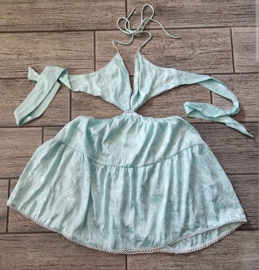 2 Sexy Halter Top Dresses Medium 