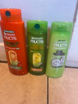 Garnier Fructis Shampoo Bundle Set of 3