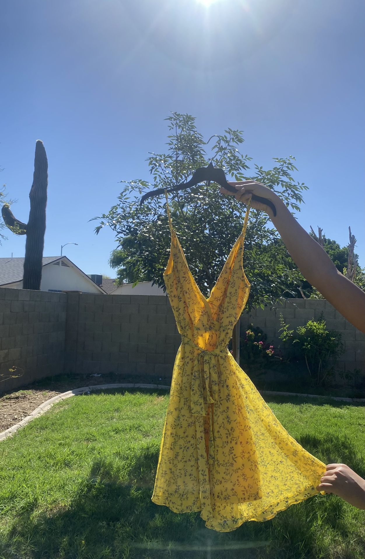 Yellow Fashion Nova Floral Dress