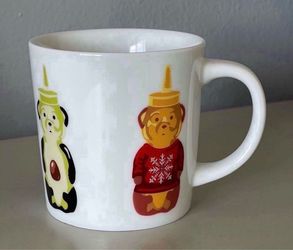 Williams-Sonoma FNNCH 14 oz Honey Bear Mug, "Avocado Bear" and "Holiday bear" Mug