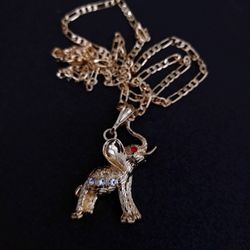 Elephant Pendant With Chain