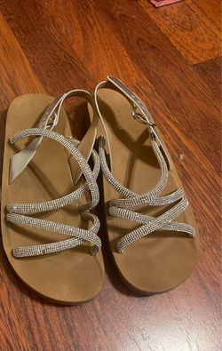 Girls glitter strap sandals