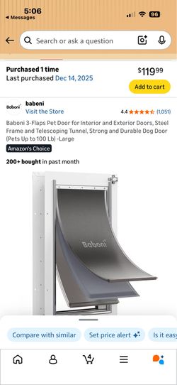 Brand new dog door