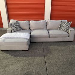 *FREE DELIVERY* Light Gray Sectional Sofa