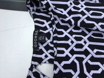 GEORGE black & white dress size small/4-6. NEVER WORN
