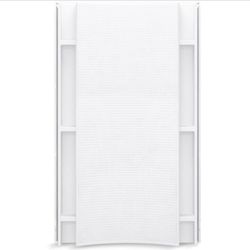 Sterling Accord 1-1/4 in. × 42 in. x 77 in. 1-piece Direct-to-Stud Shower Back Wall in White