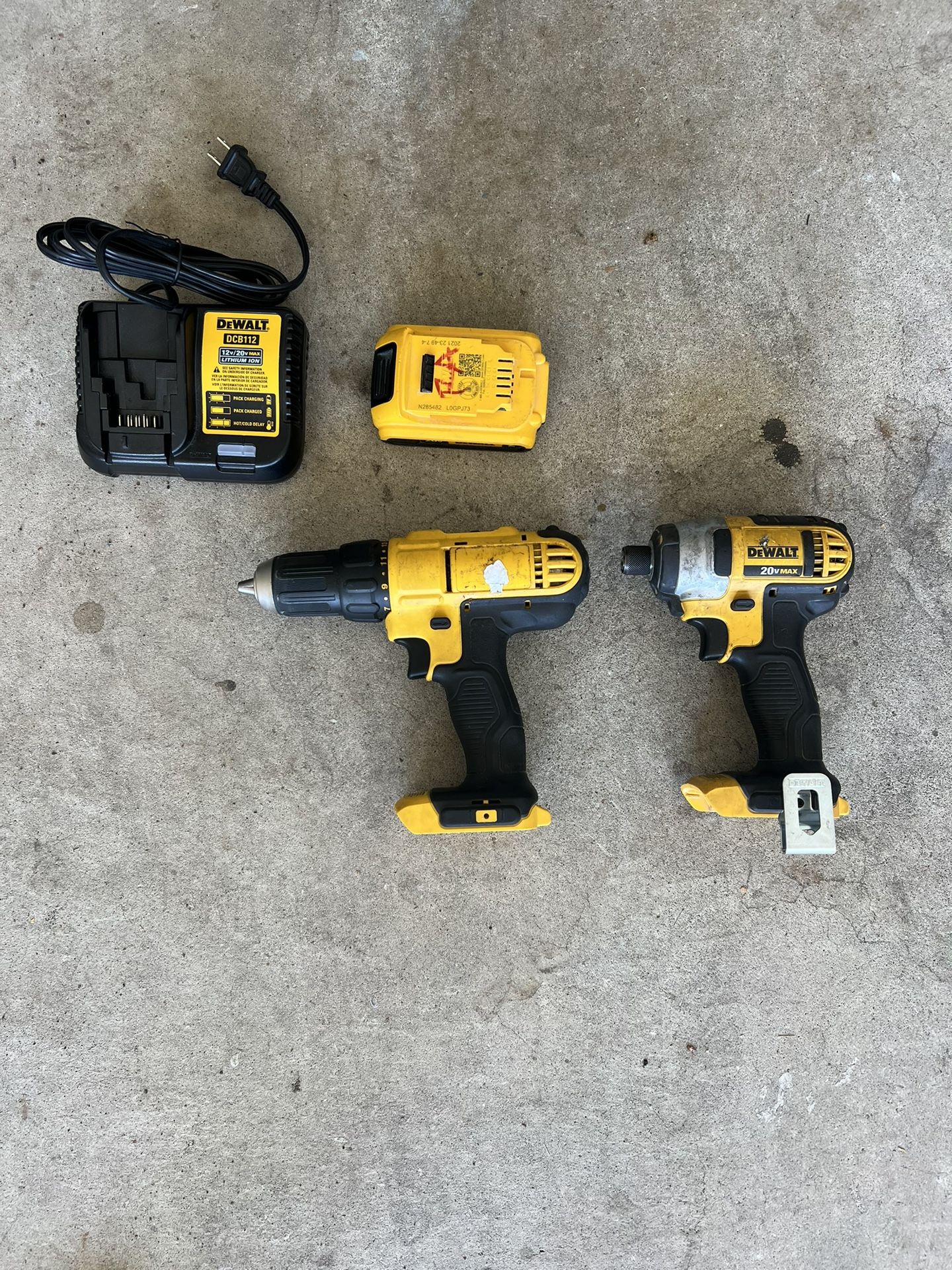 Dewalt Drill/Driver And Impact Combo Kit