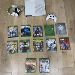 Xbox One + Turtle Beach Headphones + 12 Games