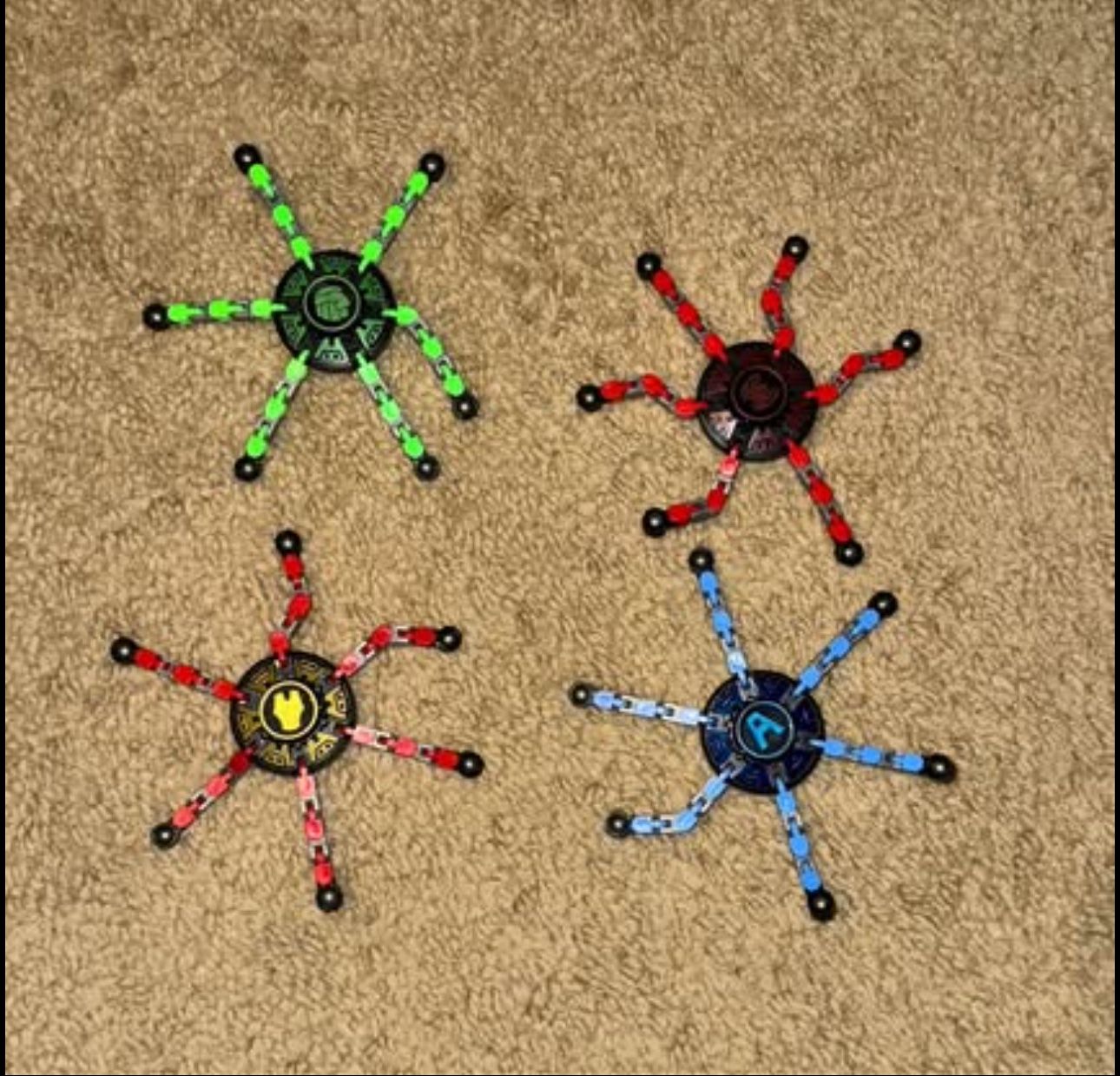 Fidget Spinners (posable) (Set of 4 - Avengers), 3 sets available ($5 each set)