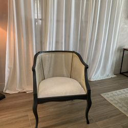 Designer Rattan Barrel Chair – Newly Refurbished