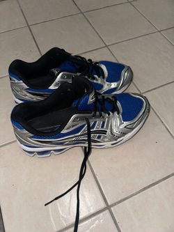 Blue Asics Kayano 14 Running Sneakers