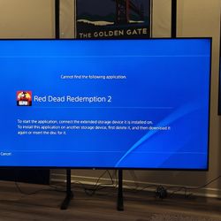 75" Sony TV w Remote And Stand