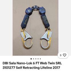 Self Retractive Lifeline  Construction Personal Pulley