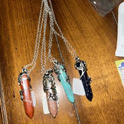 Over 14 Different Crystal Pendants-$10.00 Each