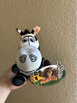 Madagascar zebra plush
