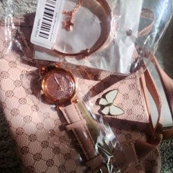 New Small Purse, Watch And Bracelet 