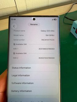 Samsung Galaxy S23 Ultra 256GB Unlocked + Case + Privacy Screen