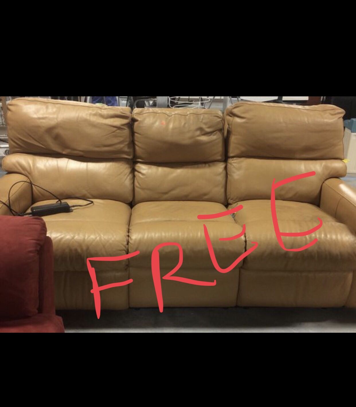 Free leather Couch