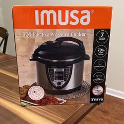 IMUSA USA GAU-80105 5Qt Electric Stainless Steel Digital Pressure Cooker/Multi-use, Silver (Insta-Pot)