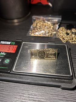 100$ bill gold ring