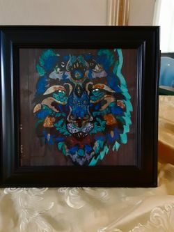 Blue faced wolf