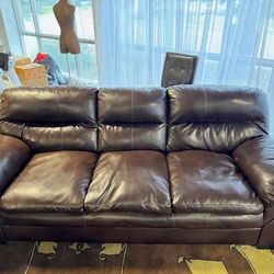 Genuine Leather Couch #2