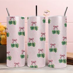 St. Patrick’s Coquette Shamrock Tumbler