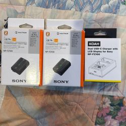 Battery Packs + charger 