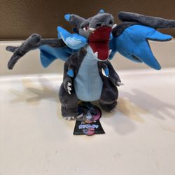 New Mega Charizard X Pokemon Plush