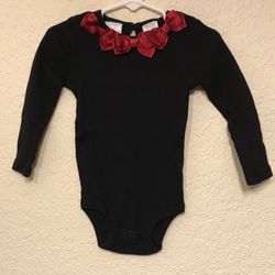 2-piece Black & Red Onesy & Skirt