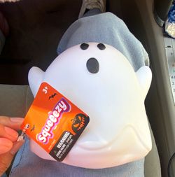 Squeezy White Ghost Tactile Squeeze Toy, Ages 3+ (Age Level 3-4 Years)
