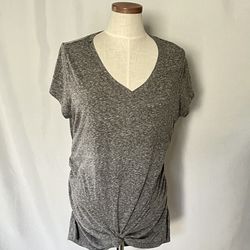 Maternity XL Gray V Neck Top