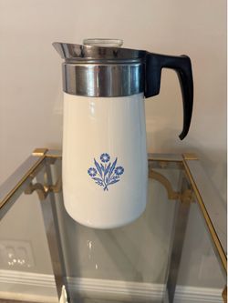 Vintage Corning ware stove Top Percolator