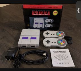 Super Mini SN-02 Retro Game Console – 821 Built-In Games (New in Box)