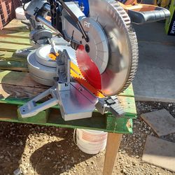 RIDGID
Was- 
15 Amp Corded 12 in. Dual
Bevel Sliding Miter Saw with
70 Deg. Miter Capacity and
LED Cut Line Indicator