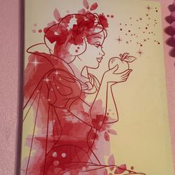 Set Of 4 Disney Princess Canvas 