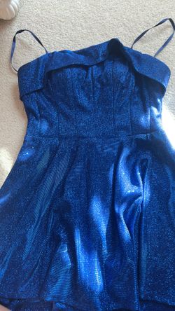 Blue sparkly dress