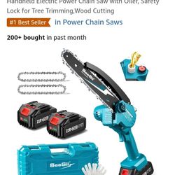 Seesil PS810 Cordless Pole And Mini-Chainsaw 