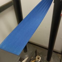 Two 2"x10' Uline Crowd Control Stanchions