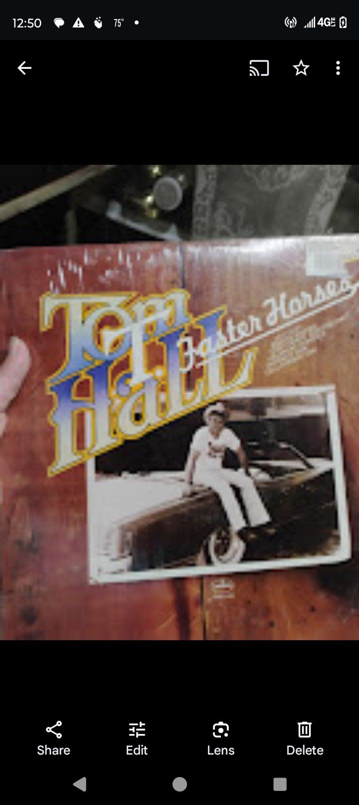 Tom T. Hall Faster Horses Lp