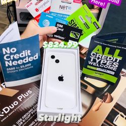 iPhone 13 128gb Starlight (Factory Unlocked) -With Free Screen Protector- **EXCELLENT CONDITION**