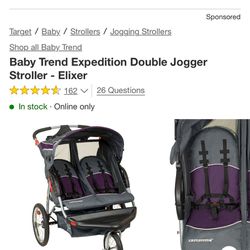 Baby Trend Expedition Double Jogger Stroller