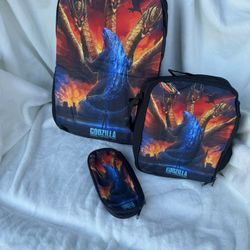 Godzilla Backpack Set 
