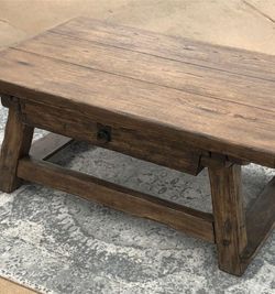 Pottery Barn Rustic Monroe Collection Coffee Table