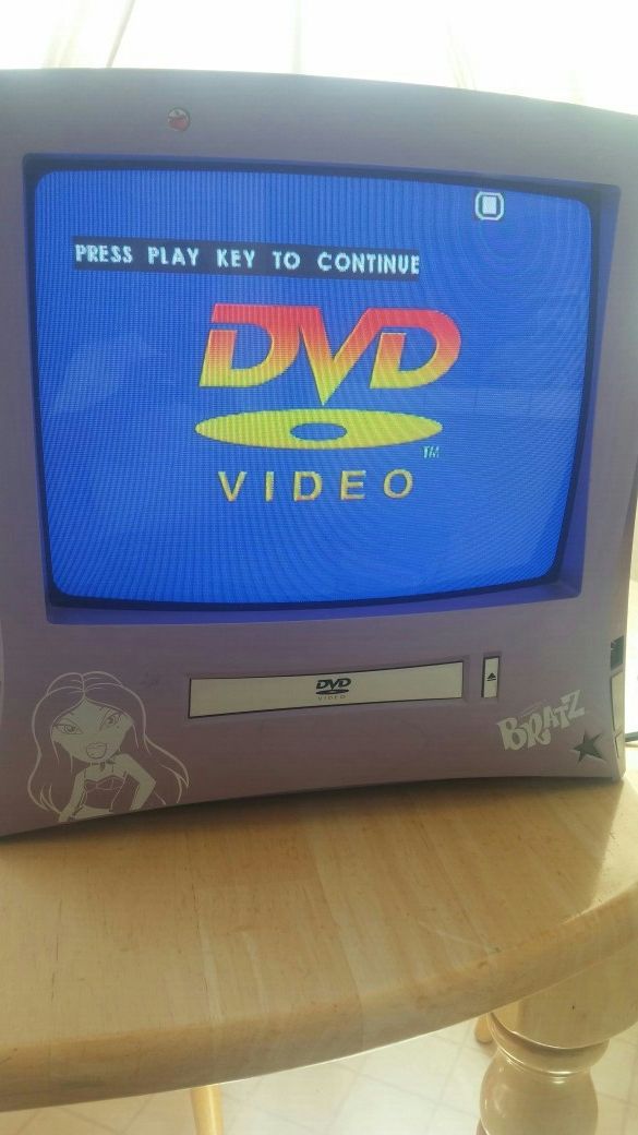 Bratz Tv with remote and built in DVD plays really good. It's missing a button but works really well.
