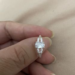 Real 925 Sterling Silver Wedding Ring Size 7