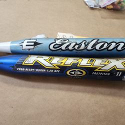 2 EASTON softball bats selling in lot for 25.00 or 15.00 each 