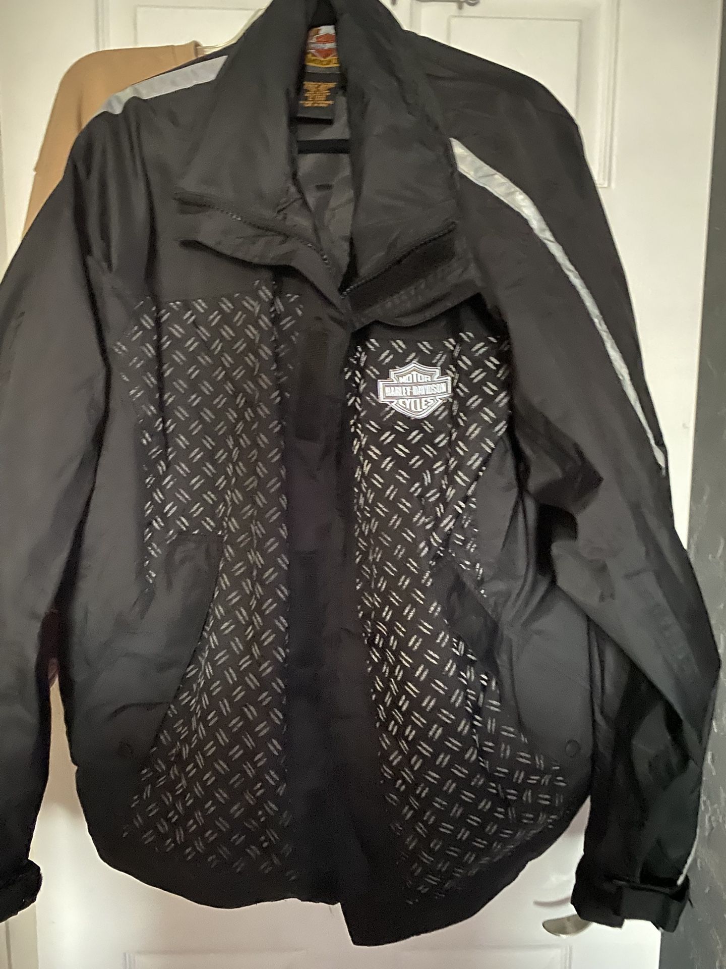 Harley Davidson Jacket Rain Waterproof Motorcycle Racing 2XL   Harley Davidson Jacket Rain Waterproof PVC Coated Biker Motorcycle Racing  S
