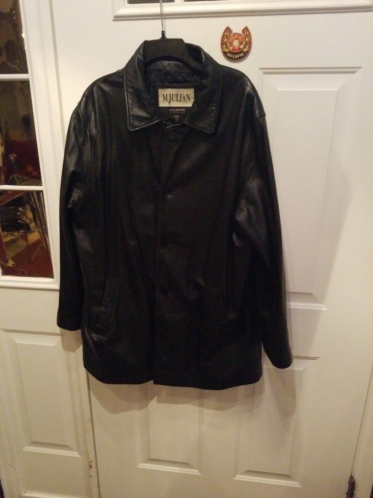 Jacket, Leather, Size L, Black