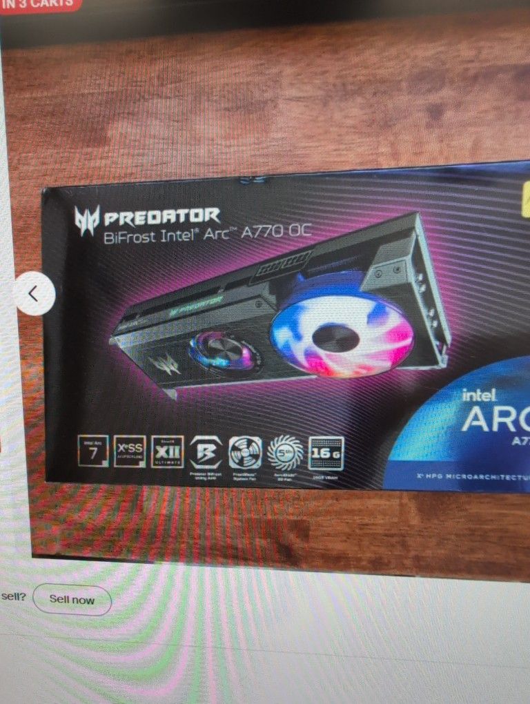 Acer Intel Arc A770 Predator BiFrost OC 16GB GDDR6 Graphics Card